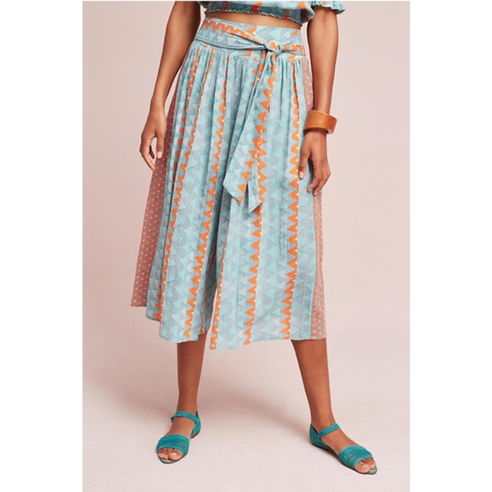 Anthro Feather & Bone Demetria Gaucho Cullote Pant
